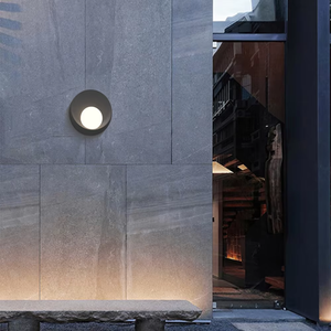 Lámpara de pared minimalista para interiores y exteriores SKD, aplique de pared led redondo de 12W para pasillo - Product Image 4