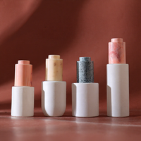 HOPECK 18/415 Flacon compte-gouttes en verre 15/20/30ml Distributeur d'huile essentielle personnalisé Flacons en verre moulé avec compte-gouttes à bouton-poussoir