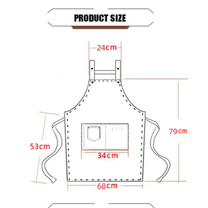 Grembiule Unisex Regolabile per Tecnici delle Unghie, Personalizzabile con Logo, Adatto per Ristoranti, Caffè, Bar e Saloni; Impermeabile - Product Image 4