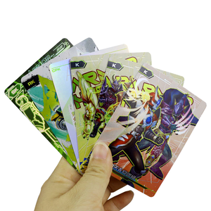 Service OEM pour l'impression de jeux de <span class=keywords><strong>cartes</strong></span> à collectionner de style anime personnalisé, art en couleur pleine avec effets d'encre métallisée - Product Image 6