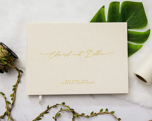 Lino personalizado Tapa dura boda cepilladora espiral encuadernación boda planificación libro para novia - Product Image 3