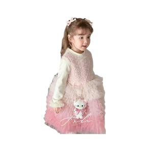 Girls Fleece Lined Tutu Dress Long Sleeve Breathable Princess Dress For Baby Girls Autumn Winter Korean Style - Product Image 5