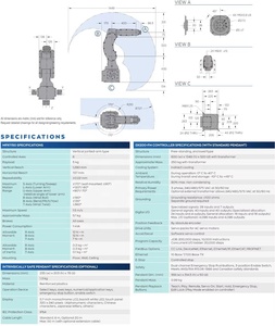 Moteur d'entraînement servo-électrique MPX1150 haute précision pour robot de pulvérisation 6 axes pour applications de soudage, de meulage et de polissage - Product Image 2