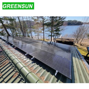ระบบพลังงานแสงอาทิตย์แบบออฟกริดครบชุด Deye Hybrid 16KW 16KWH 32KWH สำหรับจ่ายไฟบ้าน GRB51.2-314Ah แผงโซลาร์เซลล์ Greensun 570-590w - Product Image 6