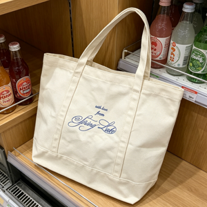 Recycle <b>Canvas</b> Tote <b>Bag</b> 16 Ounce Embroidery Logo Women Shoulder Handbag <b>Large</b> Capacity <b>Canvas</b> Tote <b>Bag</b> Wholesale - Product Image 3