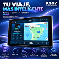 Lecteur DVD de voiture KSOY universel 9 pouces 10.1 pouces Android 16 3 + 32G 4G LTE WiFi 6 DSP USB 8 Core 2 Din GPS écran tactile autoradio
