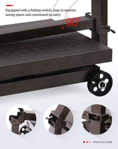 Digital Platform Weighing Scale 300 Kg Scale <strong>Electronic</strong> <strong>Industrial</strong> Platform Scale With Wheels - Product Image 3