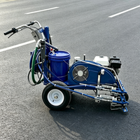 Équipement de peinture routière par pulvérisation à froid avec compteur de lignes électronique pour un suivi précis