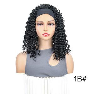 Perruque courte bouclée crépue pour femme, style européen et américain, avec bandeau intégré, effet explosif, non en <span class=keywords><strong>cheveux</strong></span> naturels - Product Image 3