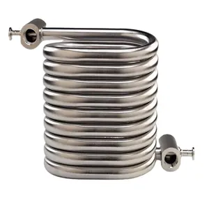Raffreddatore a spirale per tubi in titanio/tubo a spirale in acciaio per scambiatore di calore/tubo a spirale in bobina di rame