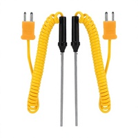 Sonde thermocouple de type K portative (2 pièces) (-50~500) Sonde en acier inoxydable Capteur de température Ruixiangtong RXT-01 Garantie 1 an