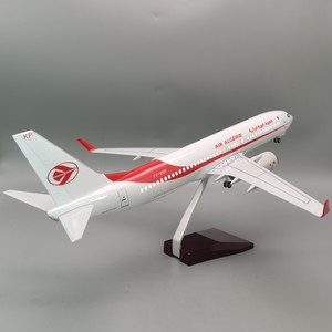 Modèle d'avion de bureau Boeing 737-800 AIR ALGERIE à l'échelle 1:85 (47 cm) avec roues et éclairage LED – Prix de gros pour articles cadeaux - Product Image 6
