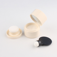 Boîte de poudre à paupières cylindrique personnalisée de 5 ml avec un applicateur en mousse, matériau d'emballage pouvant être imprimé avec un logo