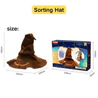 Rompecabezas 3D Interactivo del Sombrero Seleccionador de Harry Potter, Bloques de Construcción de Madera, Juguetes de Modelismo para Niños, Regalos y Decoración