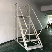 Plate-forme mobile Escabeau roulant portable Entrepôt Supermarché Escalade Echelle élévatrice à 4 roues