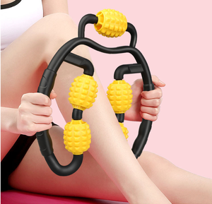 Bras Jambe Cou Muscle <span class=keywords><strong>Relax</strong></span> U Forme Rouleau de Massage pour Salle De Sport Yoga Sport 4 Roues - Product Image 1