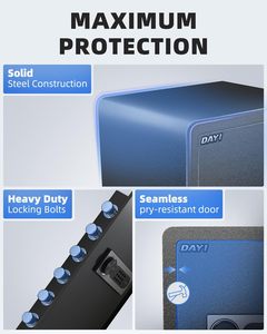 Caja Fuerte para el Hogar, Caja de Seguridad para Dinero, Efectivo, Objetos de Valor, con Teclado Electrónico Digital, Caja Fuerte para Armas - Product Image 2