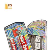 Sachet Mylar découpé sur mesure de forme irrégulière 3,5g pour bonbons, gommes, snacks, emballage refermable à fermeture éclair