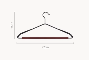 <span class=keywords><strong>Cintre</strong></span> en bois de hêtre de luxe léger, acier givré, antidérapant, design à épaules larges, utilisé pour suspendre des vêtements <span class=keywords><strong>haut</strong></span> de gamme - Product Image 6