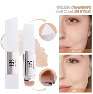 Base de Maquillaje Coreana OEM que Cambia de Color, Larga Duración, Doble Punta, Crema Ligera <span class=keywords><strong>con</strong></span> <span class=keywords><strong>Brocha</strong></span> - Product Image 2