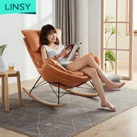 Linsy وظيفية واحدة كرسي الأثاث الترفيه اللكنة كرسي لغرفة المعيشة في الأماكن المغلقة العتيقة الخشب كراسي هزازة صالة LS308XY3
