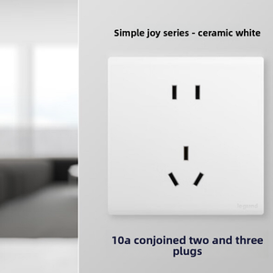 Pour <span class=keywords><strong>prise</strong></span> murale <span class=keywords><strong>Legrand</strong></span> série Jianyue en céramique blanche - Un <span class=keywords><strong>interrupteur</strong></span>, cinq prises, USB, commande multifonctionnelle - Product Image 5