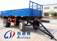 Remorque benne latérale à 4 essieux de haute qualité pour l'exportation, capacité 40-100 tonnes, avec barre de traction, remorque complète pour camion