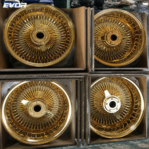EVOR 13 İnç Jantlar Lowider Beyaz Yanaklı Lastik Best100 /72 5x114.3 Altın Tel Jantlar - Product Image 6