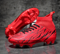Chaussures de football en caoutchouc en gros pour hommes et enfants, crampons d'entraînement, chaussures de futsal pour gazon artificiel, couleurs d'équipe, printemps, été, automne