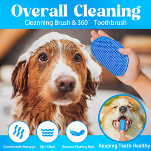 6 uds. Peine para el pelo de mascotas, cepillo de baño para mascotas, peine para eliminar pulgas, cortaúñas, cepillo de dientes, juego de herramientas de aseo para mascotas para gatos y perros - Product Image 6