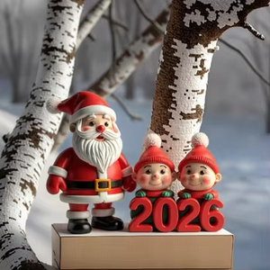 Figuras de Resina Navideñas Personalizadas al por Mayor <span class=keywords><strong>2026</strong></span>, Decoración de Papá Noel y Duendes, Artesanías de Resina - Product Image 2