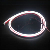 CAR-REFINE 1,8 m Led Hood luces faro tira LED Color blanco Drl Luz de señal de giro blanco amarillo bombilla Flexible que fluye para BMW