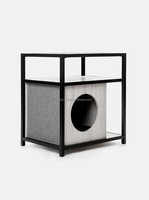 Décor à la maison chat maison et table d'appoint chat maison couverture table de chevet intérieur caisse pour animaux de compagnie chat litière boîtier