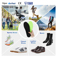 Semelles orthopédiques 4D Cloud PU unisexes pour le sport, avec soutien de la voûte plantaire, absorption des chocs, confort, écologiques, légères, pour la course à pied