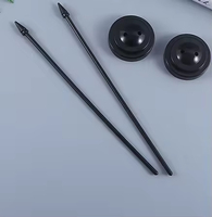 Drapeaux de table miniatures personnalisés en polyester imperméable imprimés pour bureau, 15x21cm, avec base en plastique noir, vente en gros