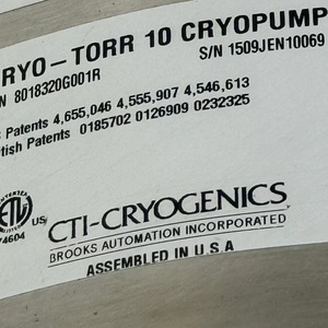 Bomba de Vacío Criogénico Cti Cryogenics Cryo-Torr de 290 mm, Equipo de Control Industrial - Product Image 5