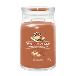 Yankee Candle - Candela Grande in Vaso con 2 Stoppini, Profumo di Zucca e Cannella - Product Image 1