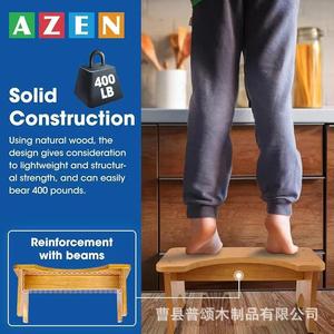 Solid Wood Toilet Stool 16.5x6.5 Inches <b>Foldable</b> Bathroom <b>Step</b> Squat Support For Colon Health - Product Image 5