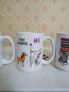 Vente en gros de tasses à sublimation blanches vierges de 15 oz en vrac, avec poignée, tasses à sublimation personnalisées avec logo - Product Image 4