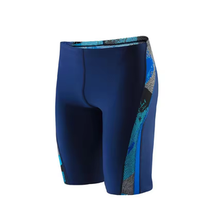 Men's Competition Swimsuit Training Jammers Compressed Racing Swimwear with Short Board Shorts & Swim Trunks for Boys