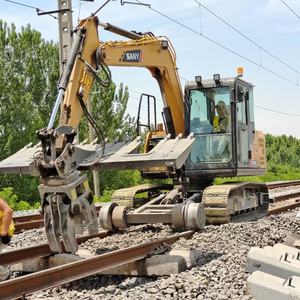 Eisenbahn-Bagger-Umbau Eisenbahngleis-Trolley Rad-Schwellenklemme Eisenbahn-Schwellengreifer - Product Image 4