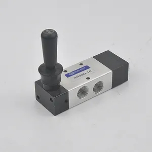 XINYIPC 4H210 Manual Dioperasikan 5 Port 2 Posisi Musim Semi Kembali Pneumatik Tangan Push Valve Tangan Tuas Valve