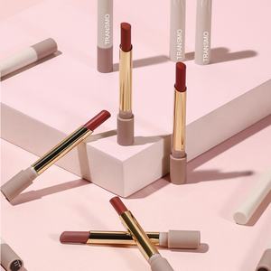 Vente en gros de contenants à rouge à lèvres vides uniques, tubes à rouge à lèvres de luxe dorés avec capuchon, flacon de gloss à lèvres - Product Image 1