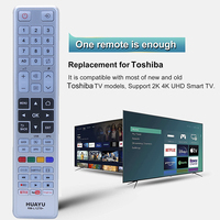 Control Remoto Universal Inteligente LCD LED 4K UHD Android TV HUAYU RM-L1278+ para Todos los Televisores Toshiba