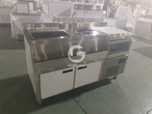 โต๊ะบาร์สแตนเลสพร้อมอ่างล้างมือสำหรับบาร์เทนเดอร์ ขายดี - Product Image 4