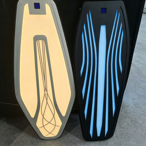 แผงไฟตกแต่งภายในรถยนต์พร้อมแถบไฟ LED สีฟ้าเขียวสำหรับตกแต่งขอบประตูและลำโพง - Product Image 3