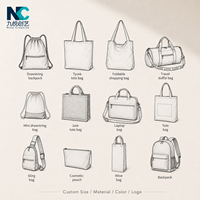 Sac fourre-tout en toile personnalisé avec poignées de 10 couleurs, sac de courses réutilisable de 12 oz pour les trajets domicile-travail