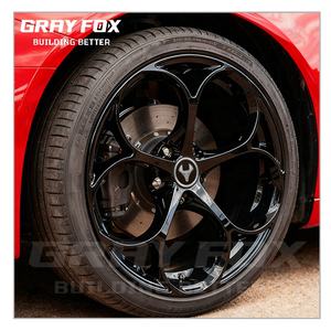 GRAYFOX Jantes forgées noires personnalisées 18 19 20 22 pouces 5x112 5x114.3 pour <span class=keywords><strong>Audi</strong></span> Q5 B9 A4 A6 A7 <span class=keywords><strong>RS6</strong></span> <span class=keywords><strong>C5</strong></span> C6 B6 B7 Vossen - Product Image 3