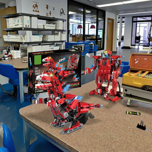 <span class=keywords><strong>2</strong></span>-In-1 <span class=keywords><strong>2</strong></span>.4Ghz Afstandsbediening Opblaasbare Dinosaurus Plastic Vierkanaals Gyroscoop Puzzel Bouwsteen Set Stoom Model Speelgoed - Product Image 5