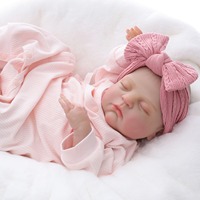 Poupées de sommeil Yeezwood 45 cm Poupée bébé reborn en silicone pleine longueur Jouet réaliste Nouveau-né Bébé en silicone souple Poupée reborn pour fille